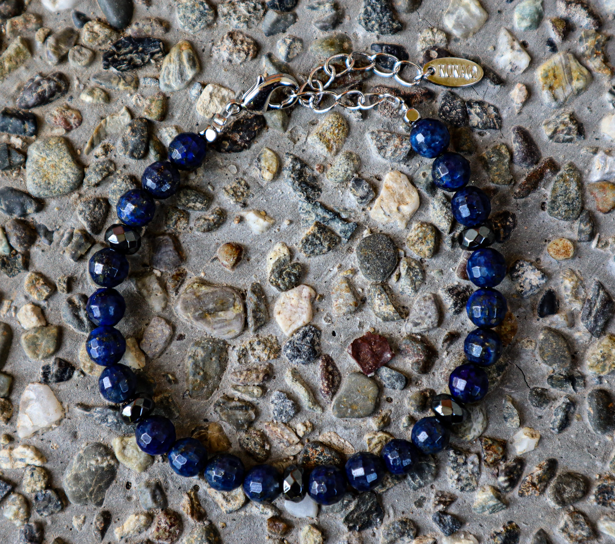 Single bracelet《lapis lazuli−roundcut》
